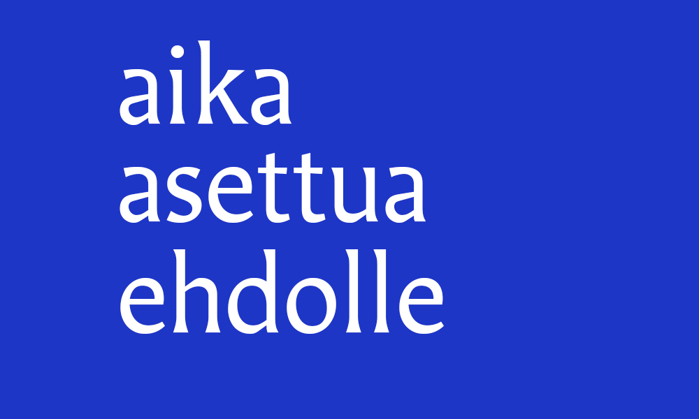Aika asettua ehdolle teemakuva.